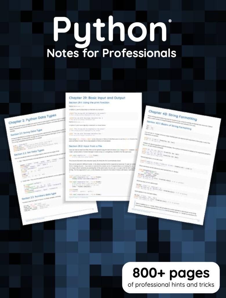 Tài liệu tự học Python – Data Science